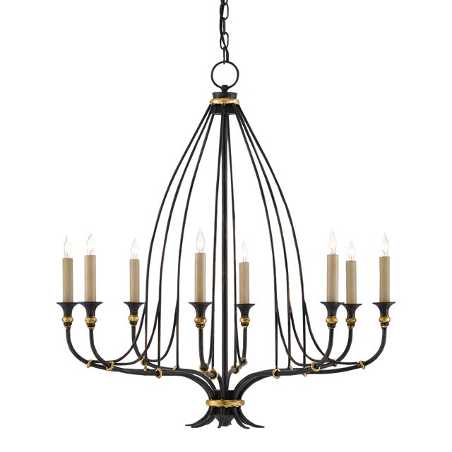 Currey & Company Folgate Chandelier For Sale