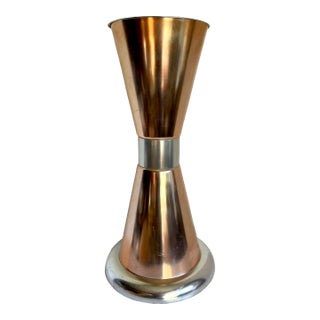 1960's Wear-Ever Aluminum and Copper Finish Cone Ashtray For Sale