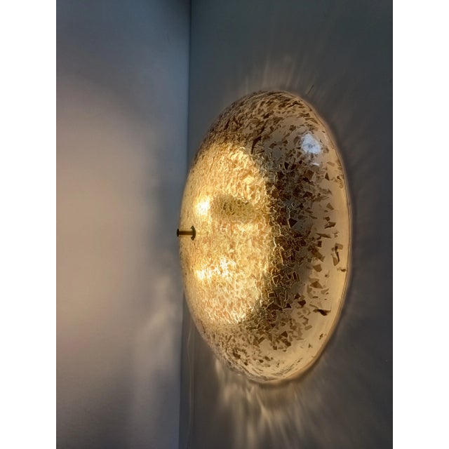 Mid-Century Modern Murano Glass Flush Mount from Hillebrand, 1970s For Sale - Image 6 of 11