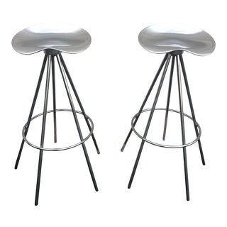 Mid Century Pepe Cortez Barcelona Stools - a Pair For Sale