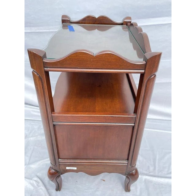 Mid 20th Century Vintage French Provincial Cherrywood Side Table For Sale - Image 10 of 11
