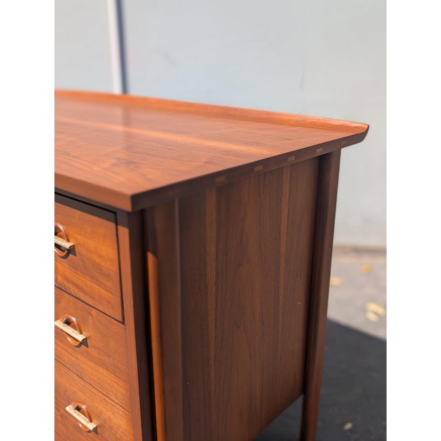Mid Century Modern Walnut Writing Desk by Lane, C1960s For Sale - Image 10 of 12