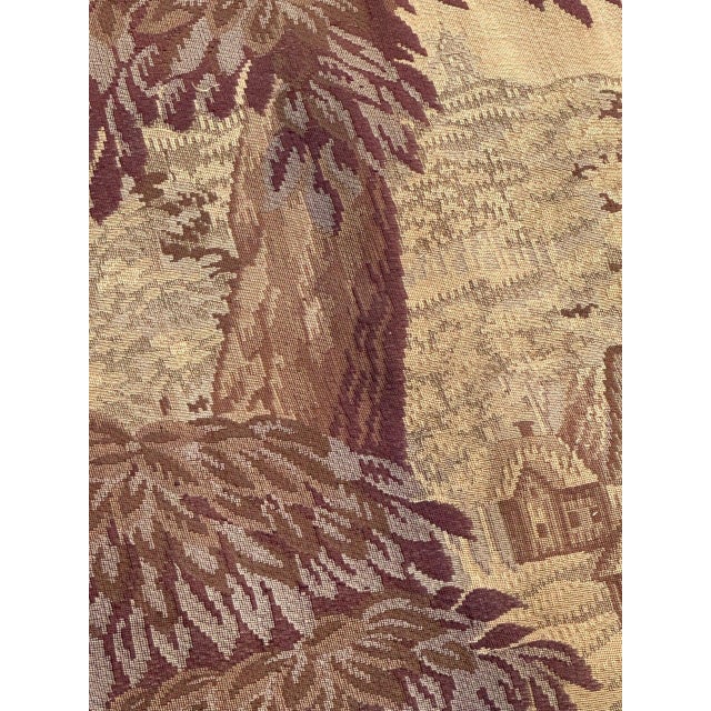 Textile Antique French Aubusson Jacquard Tapestry Panel, 1920s For Sale - Image 7 of 18