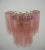 Mid-Century Modern Murano Glass Tube Wall Sconces with Pink Glass Tubes, Set of 2 For Sale - Image 3 of 13