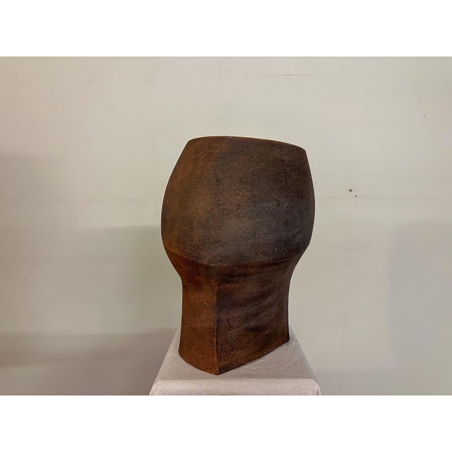 Clayton James Large Clay Head Vessel For Sale - Image 4 of 10