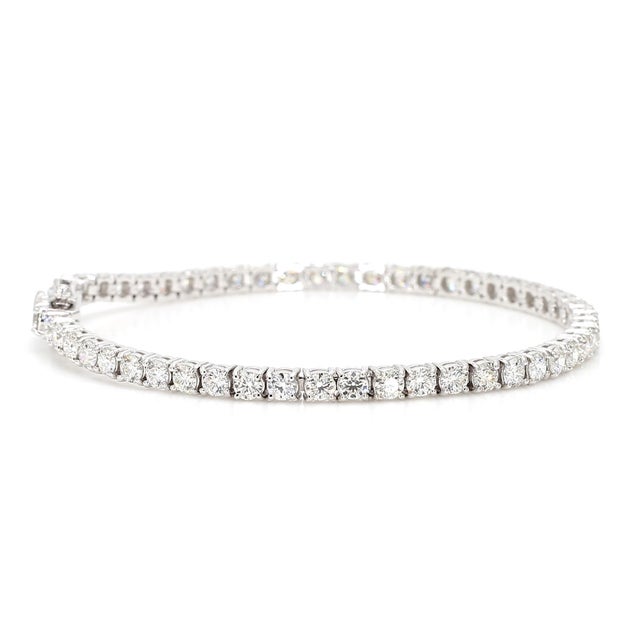 Diamond Tennis Bracelet For Sale - Image 9 of 11