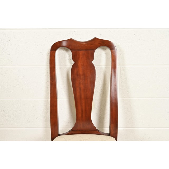 Henkel Harris Queen Anne Solid Cherry Wood Dining Chairs, Set of Six For Sale In South Bend - Image 6 of 13