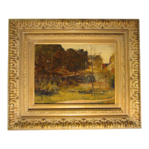 1930s Henri Ottevaere Landscape Impressionist Signed Oil on Board