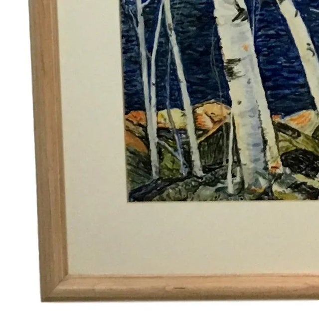 This 1942 watercolor of sailboats is signed T Padberg. Deep colors. Light wood frame with white matte and glass. Amazing...