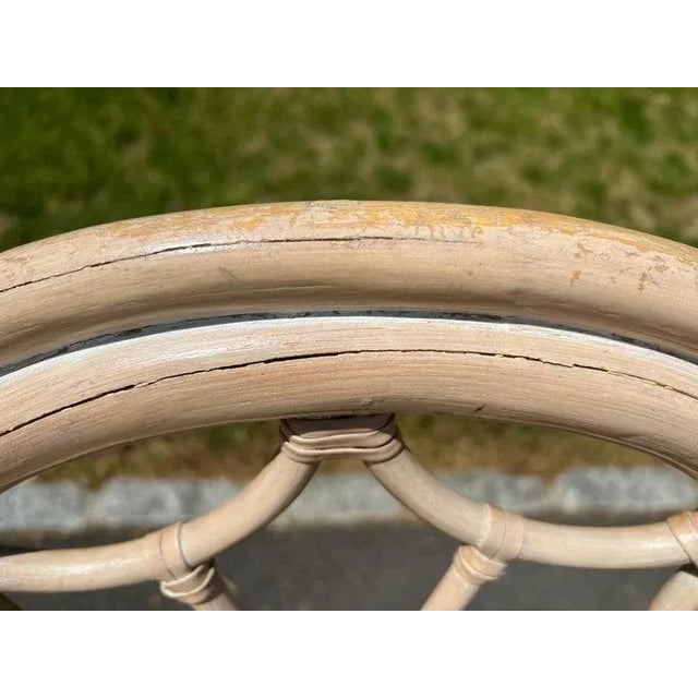 Palm Beach Regency Rattan Dining Set With Six Chairs For Sale - Image 9 of 13