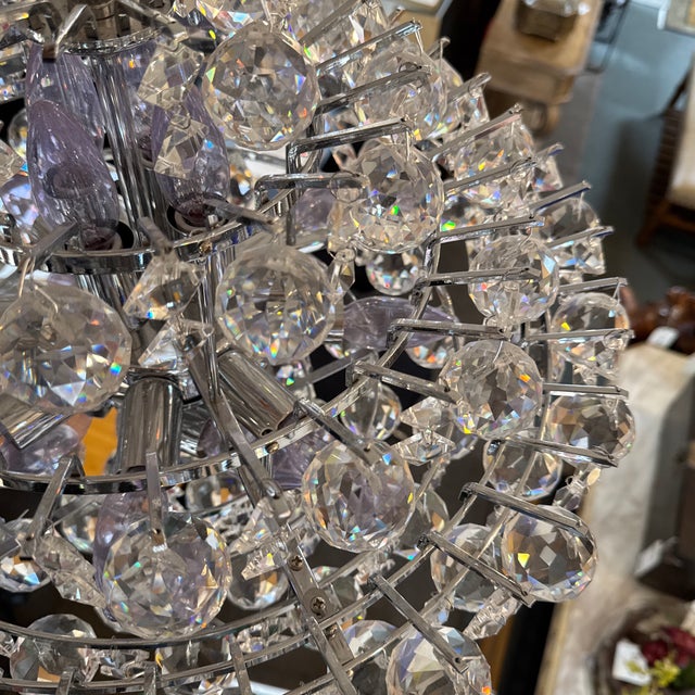 Vienna Full Spectrum Essa Chrome Pendant Light For Sale - Image 11 of 12