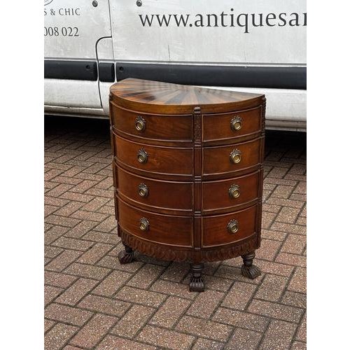 Chest of Drawers with Sunburst Inlaid Top For Sale - Image 12 of 18
