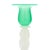 American Steuben Jade Green and White Opaline Glass Candlestick, C. 1925 For Sale - Image 3 of 6