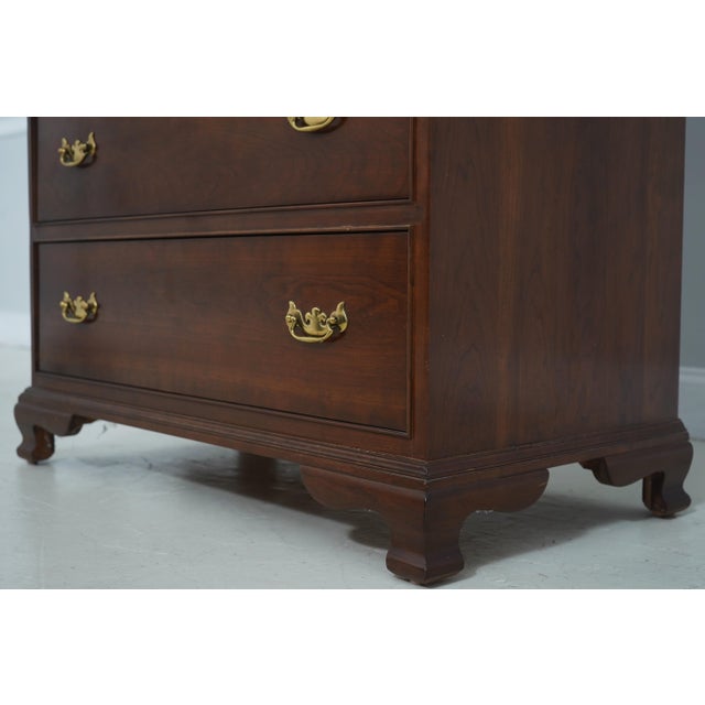 Wood Stickley Cherry 2 Over 5 Drawer High Chest For Sale - Image 7 of 17