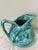 Studio Art Pottery Pitcher Turquoise Crystalline Glaze Signed HKS c.1960s For Sale - Image 10 of 12