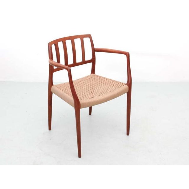 Mid-Century Scandinavian Modern Teak Armchairs Model 66 attributed to Niels O. Møller, 1960s, Set of 4 For Sale - Image 6 of 18