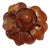 Antique Natural Butterscotch Amber Floral Brooch Pin Pendant For Sale