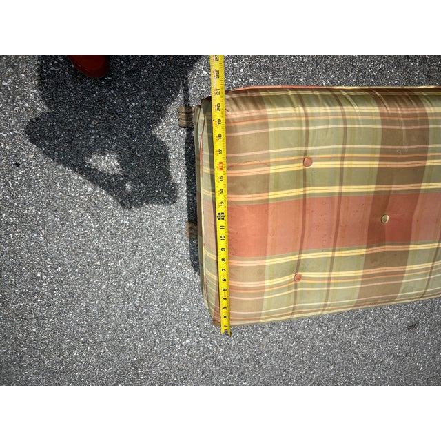 1970s Tomlinson Carved Pine X-Frame Stools Sold Separately For Sale - Image 10 of 11