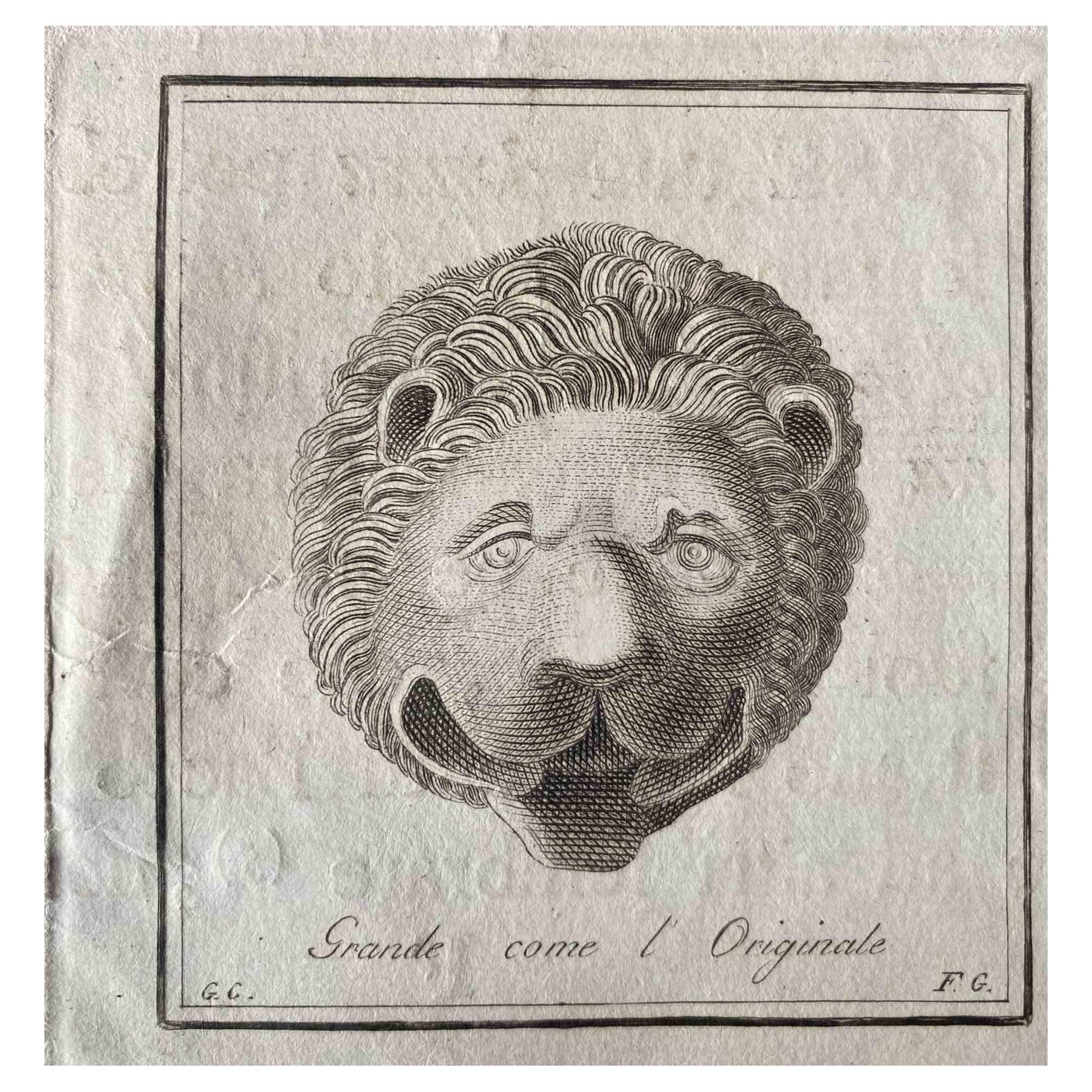 Old Master, Animal Figures from Ancient Rome, Original Etching, 1750s