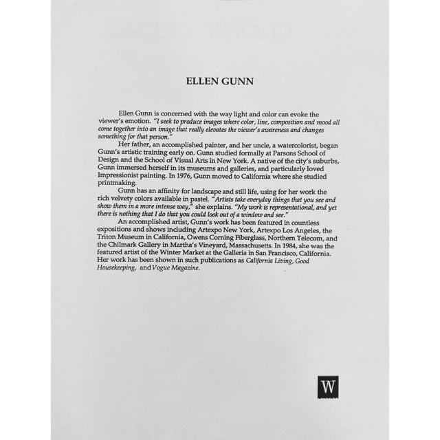 Ellen Gunn - Seasons End Ii, 1994 Signed Contemporary Serigraph on Paper 23/325 For Sale - Image 4 of 11