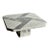 1970s Italian Carrara & Bardiglio Marble Inlaid Coffee Table For Sale