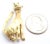 Mid 20th Century Mid 20th Century Tiffany & Co. Yellow Gold Emerald Cat Pin Brooch For Sale - Image 5 of 11