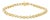10K Yellow Gold Plated .925 Sterling Silver 1.0 Cttw Miracle Set Diamond Heart-Link 7" Tennis Bracelet For Sale