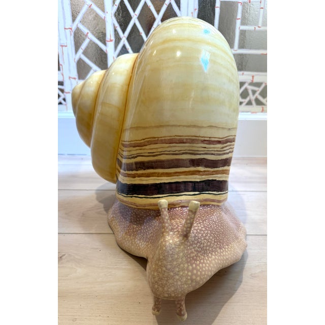 Rare Large Sergio Bustamante Signed/Numbered Snail Sculpture For Sale - Image 11 of 12