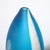 Mid-Century Hand-Blown Cerulean Blue Murano Glass Vase W/ Battuto Texturing For Sale - Image 4 of 16