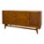 1970s Vintage Mid Century Modern Lane Perception Walnut Lowboy Dresser Credenza With Basketweave Door.. For Sale - Image 5 of 10