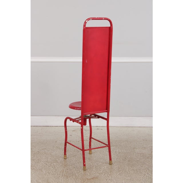 Charney Industrial Metal Chair Sculpture Seat For Sale In Philadelphia - Image 6 of 15