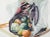 Fall still life with squash by Joseph Yeager (early-mid 20th Century) on heavy bond watercolor paper with ragged edges. No...