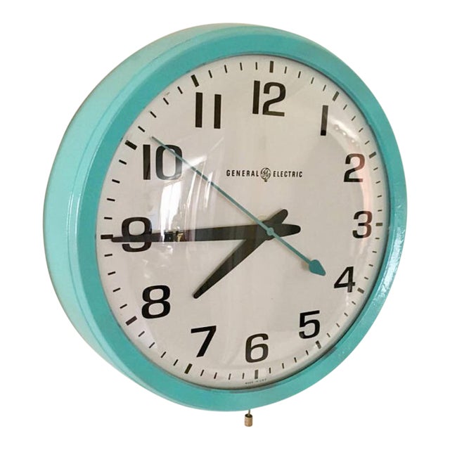 General Electric Vintage School Clock Chairish