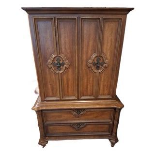 Vintage Stanley Furniture Armoire For Sale