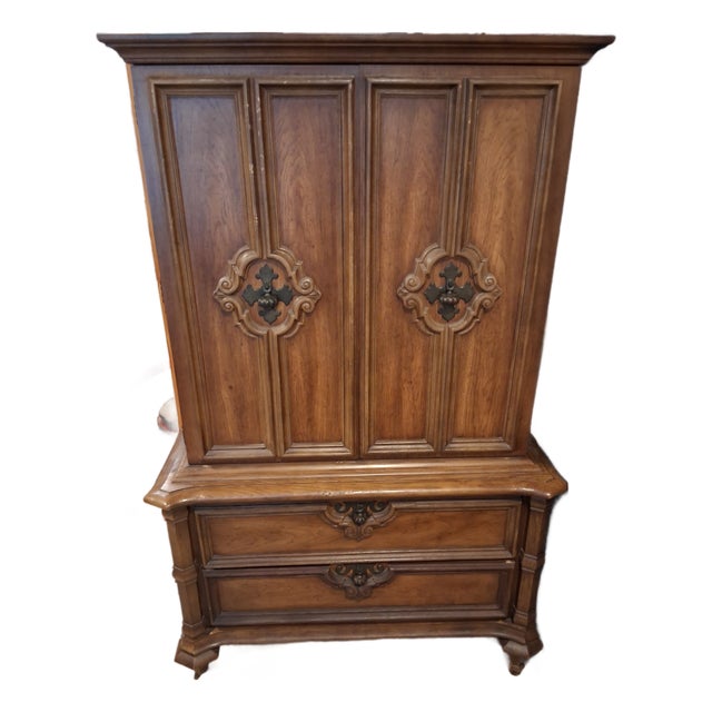Vintage Stanley Furniture Armoire For Sale