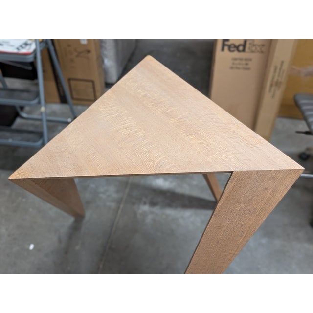 Contemporary Late 20th Century Attributed to William Earle Modern Geometric Sculptural Console Table For Sale - Image 3 of 10