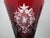 Glass Waterford Red Snowflake Crystals 9 3/8" Fluted Champagne Glass Set of 2 For Sale - Image 7 of 13