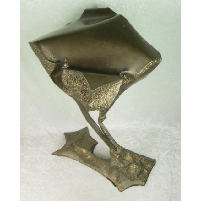 Metal 1975 Rogelio Madero De La Pena Bronze Sculpture "Campana en El Norte" For Sale - Image 7 of 18