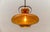 Mid-Century Modern Amber Glass and Copper Ceiling Lamp, 1950s For Sale - Image 11 of 12