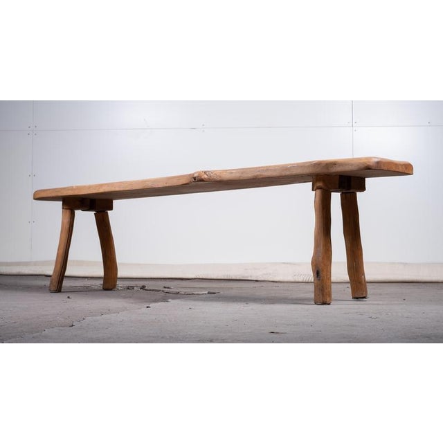 Mid-Century Danish Oak Bench, 1950s For Sale - Image 3 of 7