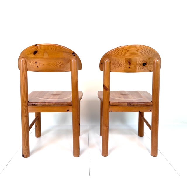 Set of Brutalist Pine Side Chairs by Rainer Daumiller for Hirtshals Savvaerk, Denmark, 1970s For Sale - Image 4 of 18