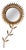Mid-Century Modern Hand-Crafted Copper and Wood Sunburst Mirror, 1950s For Sale