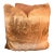 Pair of Oversized Pottery Barn Caramel Faux Fur Pillows With Velvet Backs 27x27 For Sale
