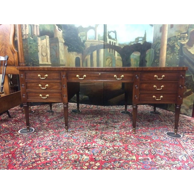 Vintage Executive Desk, Kittinger Furniture, George Washington Style Desk For Sale - Image 6 of 15