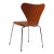Fritz Hansen 3107 Chair in Cognac Leather by Arne Jacobsen for Fritz Hansen For Sale - Image 4 of 5