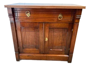 Antique East Lake Washstand Cabinet
