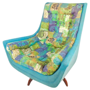Adrian Pearsall Style Mid-Century Swivel Lounge Chair
