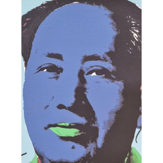 Andy Warhol 1980s Andy Warhol Mao Zedong Lithograph Pop Art Signed Print For Sale - Image 4 of 8