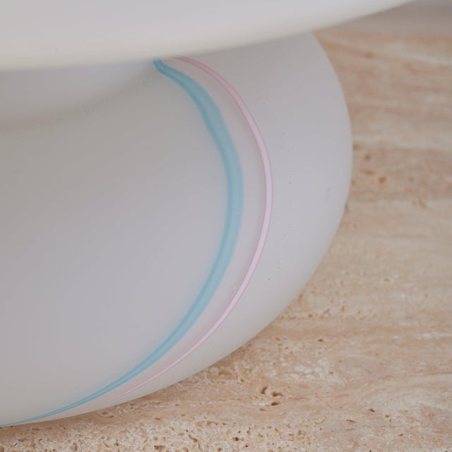 Mid-Century Modern 1970s Large Italian Murano Glass Table Lamp by Vetri For Sale - Image 3 of 9