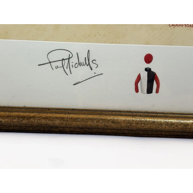 Contemporary 2000s "Hoo La Baloo" Vintage French Equestrian Watercolor Horse Painting by Martin Alford For Sale - Image 3 of 9